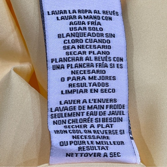 Nanette Lepore Yellow Smocked Midi Dress NWT | Sleeveless Tiered | Size 10 - Picture 10 of 12